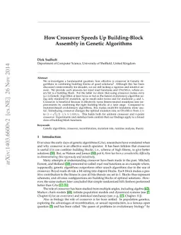 How Crossover Speeds Up Building-Block Assembly in Genetic Algorithms