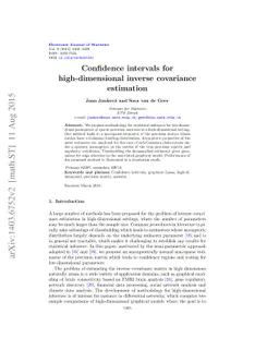 Confidence intervals for high-dimensional inverse covariance estimation