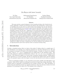 On Bayes Risk Lower Bounds