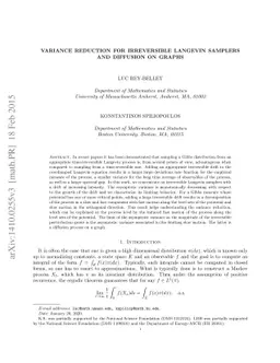 Variance reduction for irreversible Langevin samplers and diffusion on
  graphs