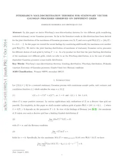 Piterbarg's max-discretisation theorem for stationary vector Gaussian
  processes observed on different grids