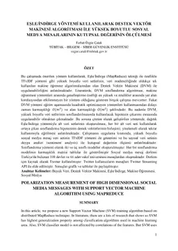 Polarization Measurement of High Dimensional Social Media Messages With
  Support Vector Machine Algorithm Using Mapreduce