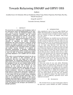 Towards Refactoring DMARF and GIPSY OSS