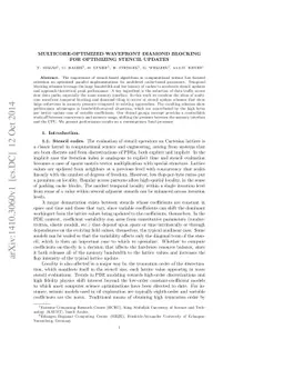 Multicore-optimized wavefront diamond blocking for optimizing stencil
  updates