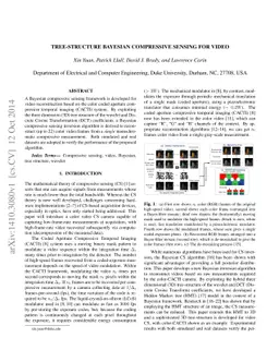 Tree-Structure Bayesian Compressive Sensing for Video