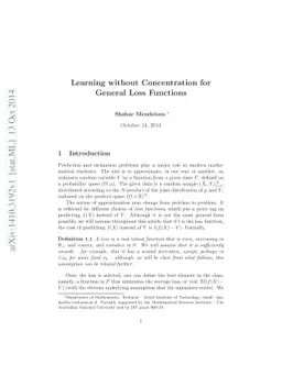 Learning without Concentration for General Loss Functions