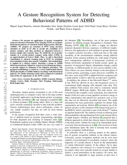A Gesture Recognition System for Detecting Behavioral Patterns of ADHD