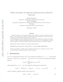 Weak convergence of empirical copula processes indexed by functions