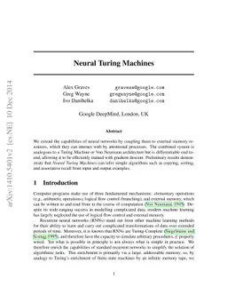 Neural Turing Machines