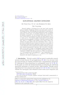 Rate-optimal graphon estimation