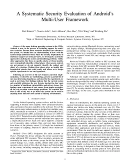 A Systematic Security Evaluation of Android's Multi-User Framework