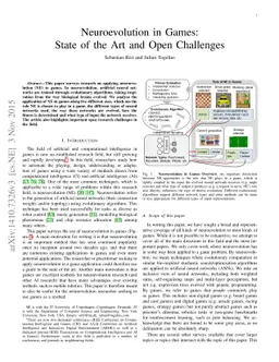 Neuroevolution in Games: State of the Art and Open Challenges