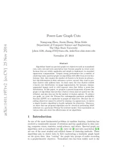 Power-Law Graph Cuts