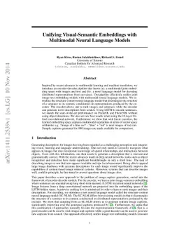 Unifying Visual-Semantic Embeddings with Multimodal Neural Language
  Models