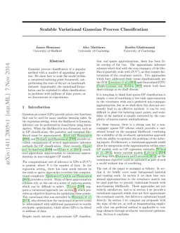 Scalable Variational Gaussian Process Classification