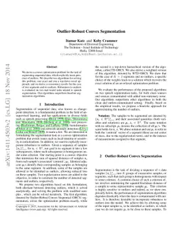 Outlier-Robust Convex Segmentation