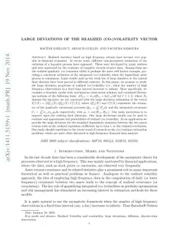 Large deviations of the realized (co-)volatility vector