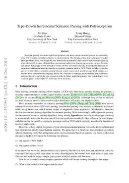 Type-Driven Incremental Semantic Parsing with Polymorphism