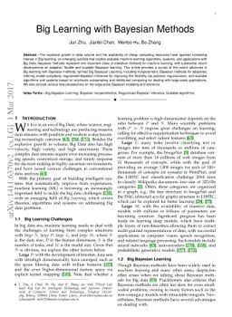 Big Learning with Bayesian Methods