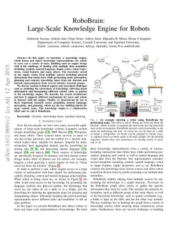RoboBrain: Large-Scale Knowledge Engine for Robots