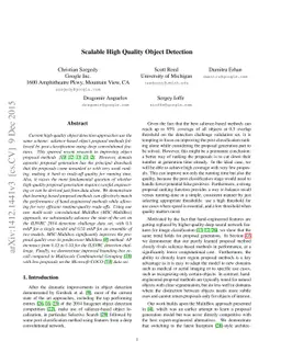 Scalable, High-Quality Object Detection
