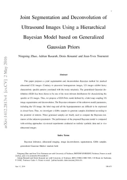 Joint Segmentation and Deconvolution of Ultrasound Images Using a
  Hierarchical Bayesian Model based on Generalized Gaussian Priors