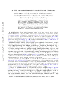 An iterative step-function estimator for graphons