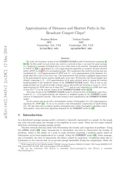Approximation of Distances and Shortest Paths in the Broadcast Congest
  Clique