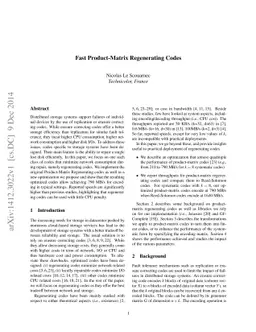 Fast Product-Matrix Regenerating Codes