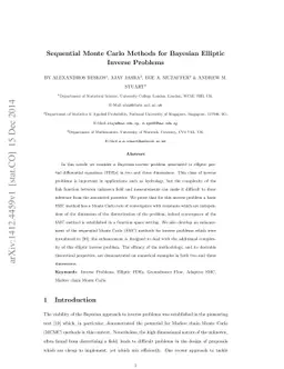 Sequential Monte Carlo Methods for Bayesian Elliptic Inverse Problems