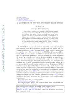 A goodness-of-fit test for stochastic block models