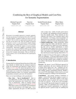 Combining the Best of Graphical Models and ConvNets for Semantic
  Segmentation