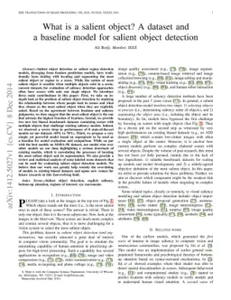 What is a salient object? A dataset and a baseline model for salient
  object detection