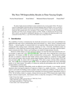 The Next 700 Impossibility Results in Time-Varying Graphs