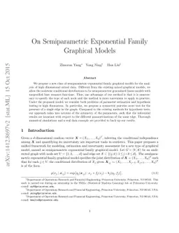 On Semiparametric Exponential Family Graphical Models