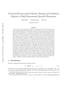 A General Framework for Robust Testing and Confidence Regions in
  High-Dimensional Quantile Regression