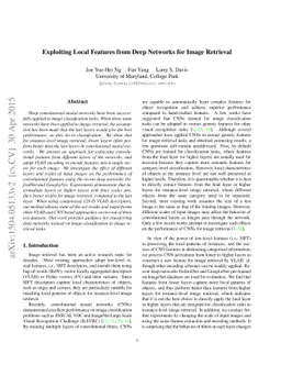 Exploiting Local Features from Deep Networks for Image Retrieval