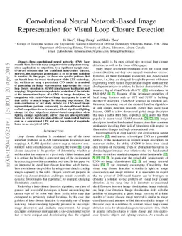 Convolutional Neural Network-Based Image Representation for Visual Loop
  Closure Detection