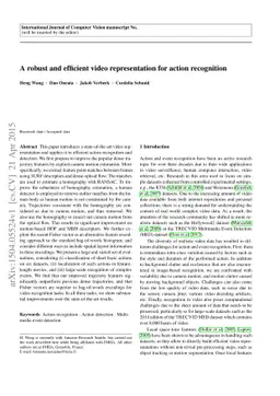 A robust and efficient video representation for action recognition