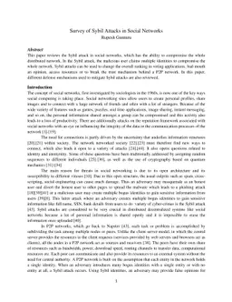 Survey of Sybil Attacks in Social Networks