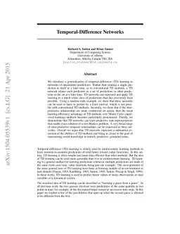Temporal-Difference Networks