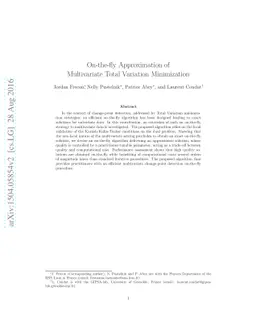 On-the-fly Approximation of Multivariate Total Variation Minimization