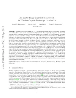 An Elastic Image Registration Approach for Wireless Capsule Endoscope
  Localization