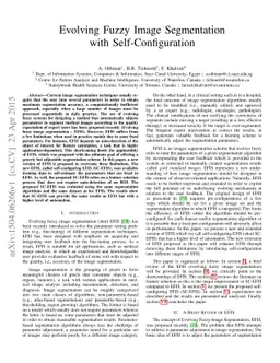 Evolving Fuzzy Image Segmentation with Self-Configuration