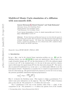 Multilevel Monte Carlo simulation of a diffusion with non-smooth drift