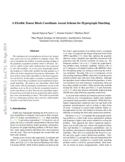 A Flexible Tensor Block Coordinate Ascent Scheme for Hypergraph Matching