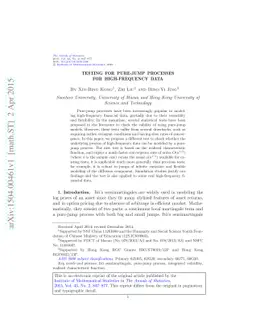 Testing for pure-jump processes for high-frequency data