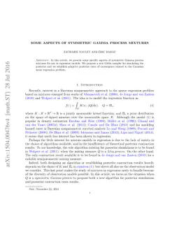 Some aspects of symmetric Gamma process mixtures