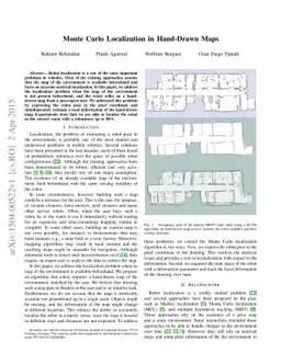 Monte Carlo Localization in Hand-Drawn Maps