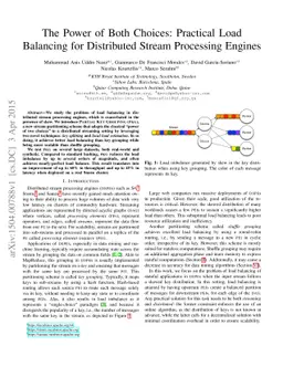 The Power of Both Choices: Practical Load Balancing for Distributed
  Stream Processing Engines